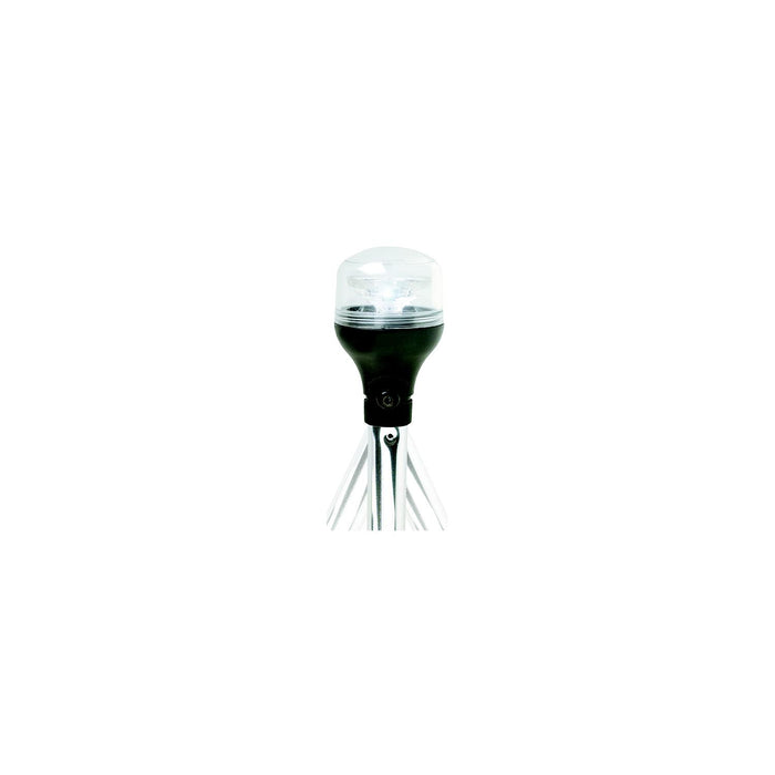 Attwood LED All-Round Fold-Down Light with Lightarmor Base & Aluminum Pole