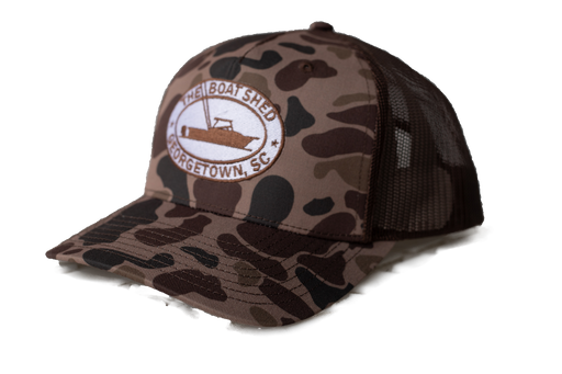 The Boat Shed Logo Hat - Bark Duck Camo