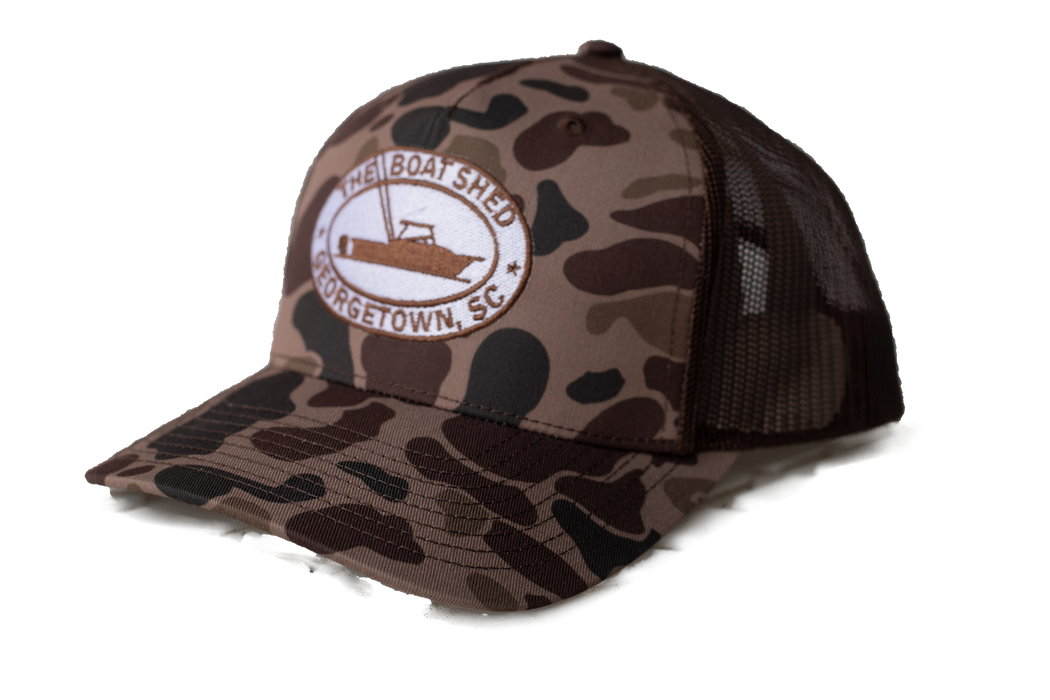 The Boat Shed Logo Hat - Bark Duck Camo