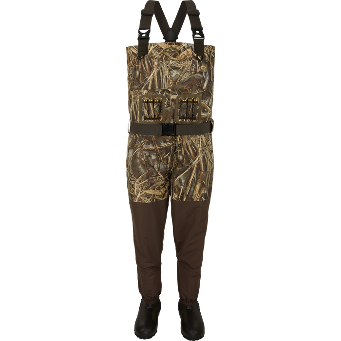 Drake Insulated Guardian Elite Vanguard Breathable Waders - Shadow Grass Habitat