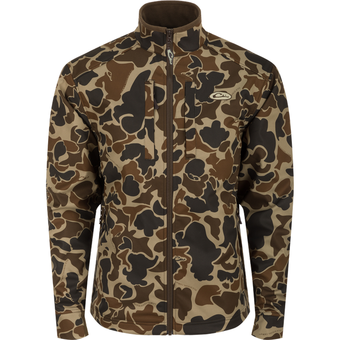 Drake Camo Windproof Softshell Jacket
