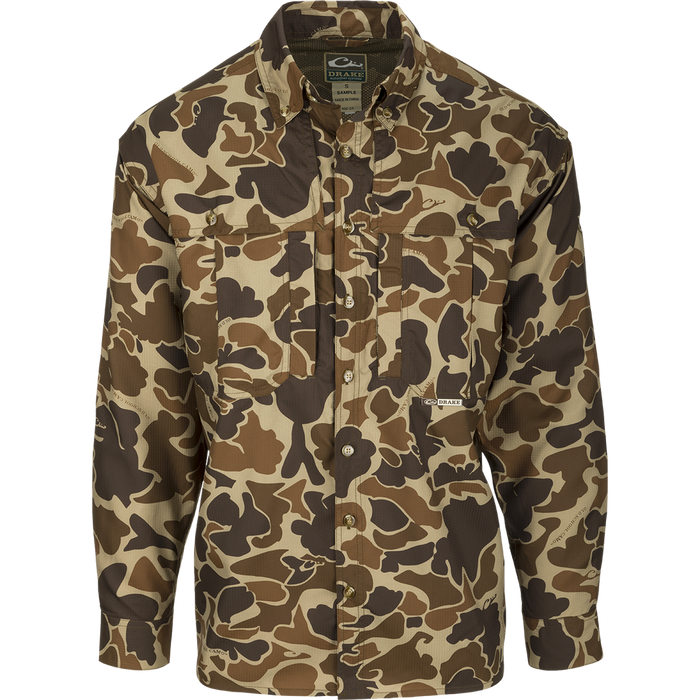 Drake EST Camo Flyweight Wingshooter's Long Sleeve Shirt