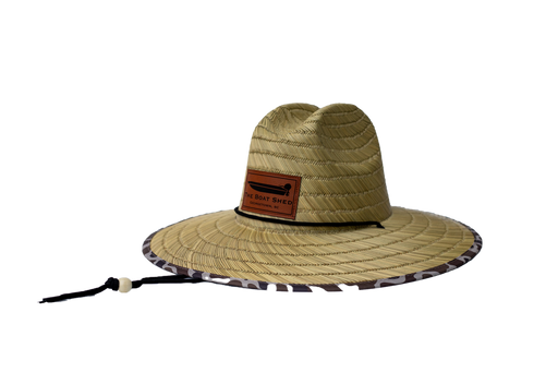 Jon Boat Old School Camo Straw Hat