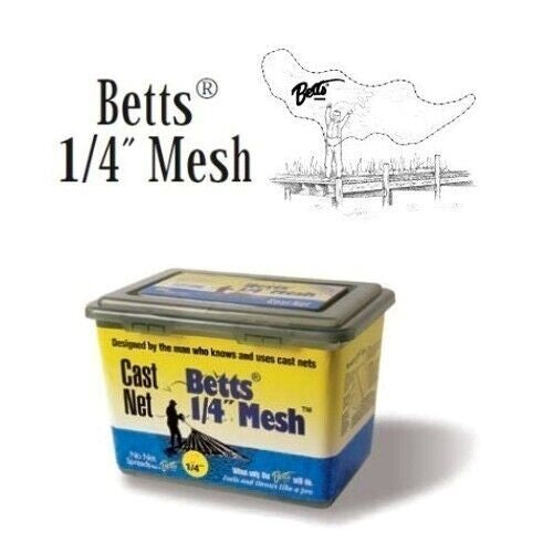 Bett's 1/4" Mesh 6' Cast Net