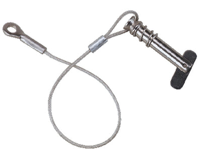 Attwood Marine Clevis Pin Tethered 1/4 Spring - 23-662023 23-662023