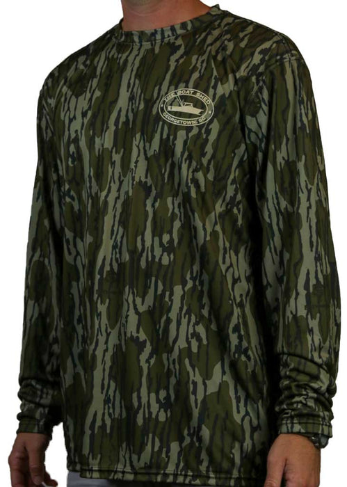 The Boat Shed Bottomlands Camo Performance Shirt