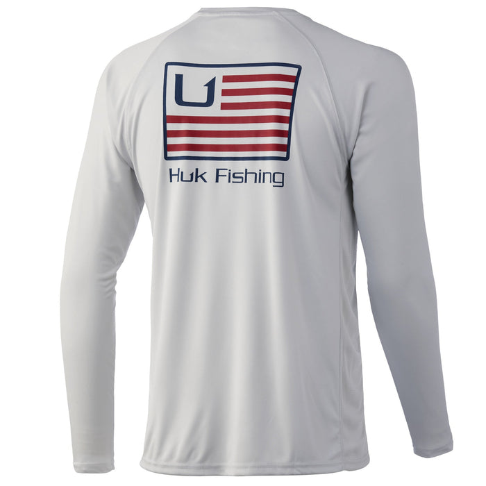 Huk Pursuit Men's Long Sleeve Shirt Oyster / M