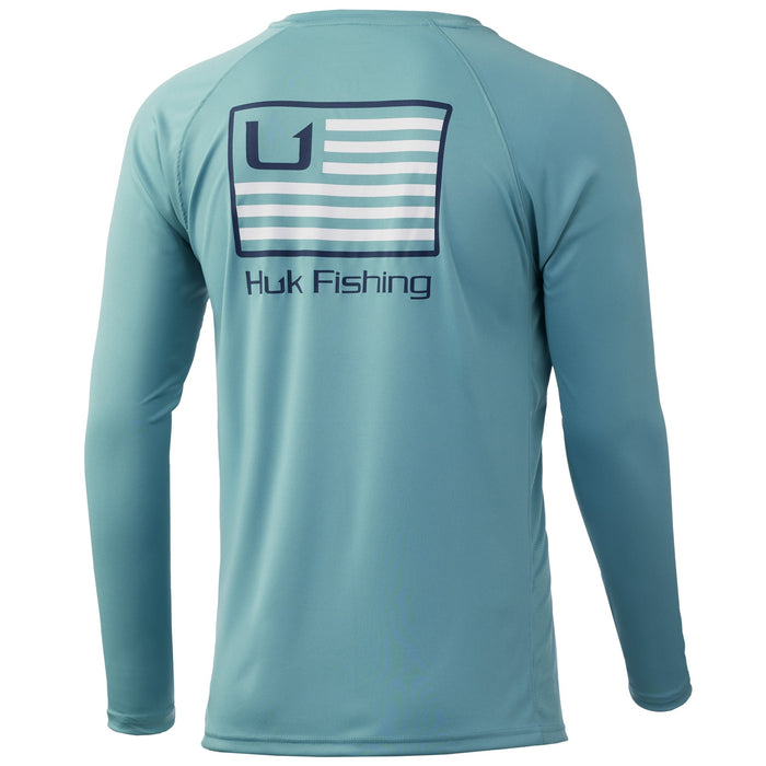 Huk Pursuit Men's Long Sleeve Shirt Oyster / L