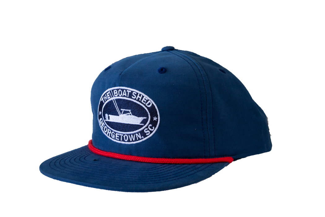 The Boat Shed "Patriotic" Logo Rope Hat