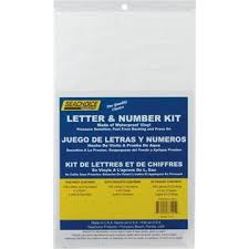 White Letter and Number Kit